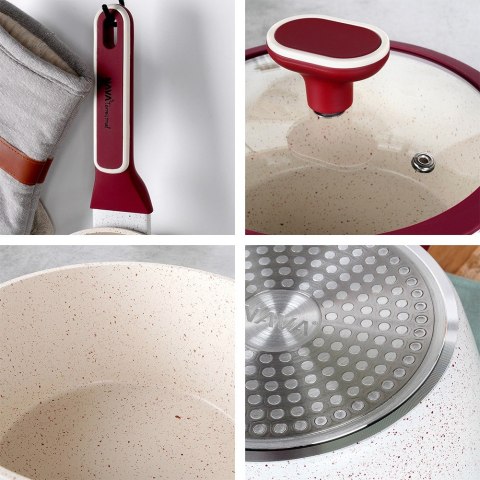 Rondel granitowy nieprzywierający indukcja TERRESTRIAL 18 cm 1.7L NAVA 10-144-315