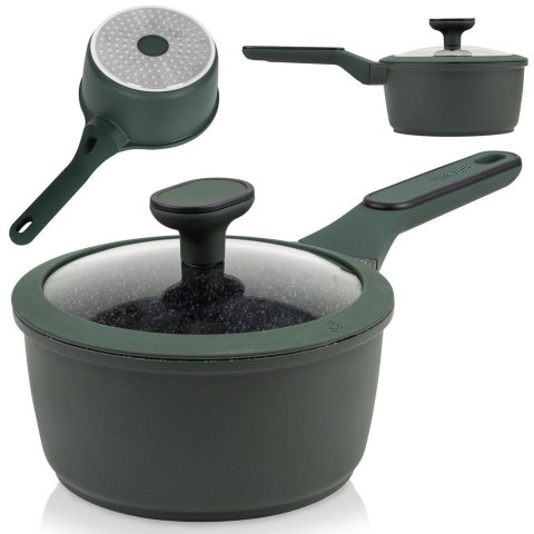 Rondel granitowy ze szklaną pokrywką indukcja IMPERIAL 18 cm 1.8L NAVA 10-302-051