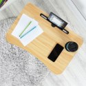 Stolik pod laptop i tablet śniadaniowy składany do łóżka na łóżko VILDE 568018