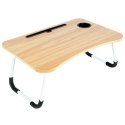 Stolik pod laptop i tablet śniadaniowy składany do łóżka na łóżko VILDE 568018