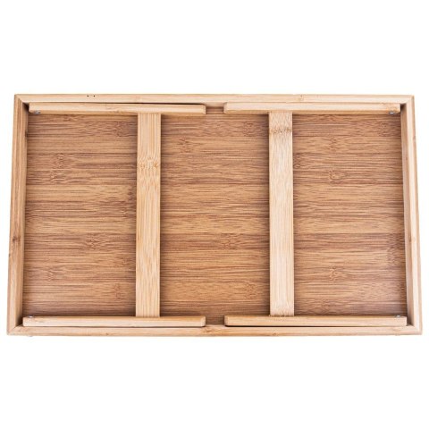 Stolik śniadaniowy do łóżka składany drewniany 50x30x24.5cm ORION 153826