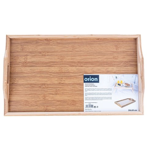 Stolik śniadaniowy do łóżka składany drewniany 50x30x24.5cm ORION 153826