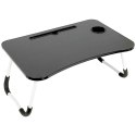 Stolik śniadaniowy do łóżka składany szary 59.5x39.5x26cm VILDE 569424