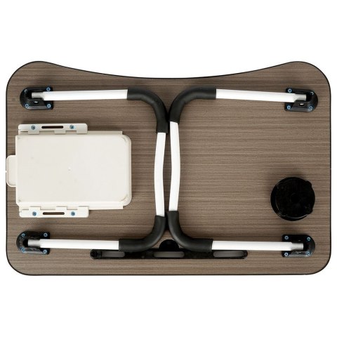 Stolik śniadaniowy do łóżka składany szary 59.5x39.5x26cm VILDE 569424