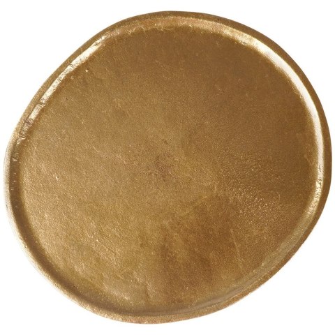 Taca dekoracyjna aluminiowa złota owalna 30cm VILDE 139224
