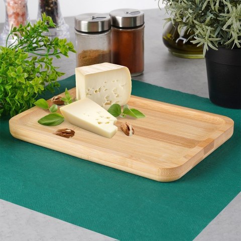 Taca do serwowania bambusowa prostokątna 21x14.5cm VILDE 128013