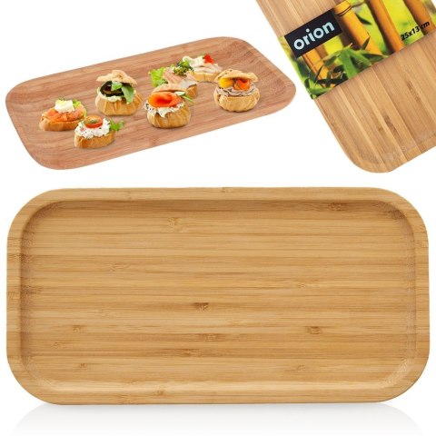 Taca do serwowania bambusowa prostokątna 25x13cm ORION 153803