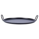 Taca do serwowania metalowa czarna z uchwytami 40.5cm EXCELLENT HOUSEWARE 139404