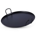 Taca do serwowania metalowa czarna z uchwytami 40.5cm EXCELLENT HOUSEWARE 139404