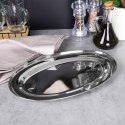 Taca do serwowania metalowa owalna 34x21.5cm EXCELLENT HOUSEWARE 139388