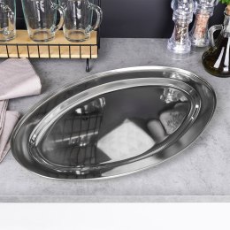 Taca do serwowania metalowa owalna 44x29cm EXCELLENT HOUSEWARE 139386