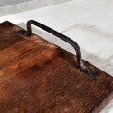 Taca do serwowania przekąsek drewniana z uchwytami 40.5x21.5cm VILDE 259023