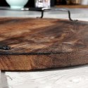 Taca do serwowania przekąsek drewniana z uchwytami duża 39cm VILDE 259026