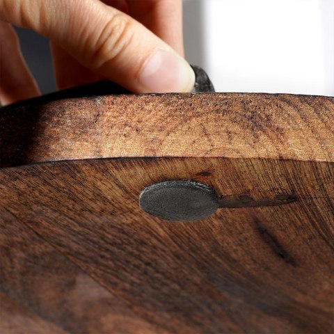 Taca do serwowania przekąsek drewniana z uchwytami duża 39cm VILDE 259026