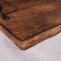 Taca do serwowania przekąsek drewniana z uchwytami duża 56x29.6cm VILDE 259024
