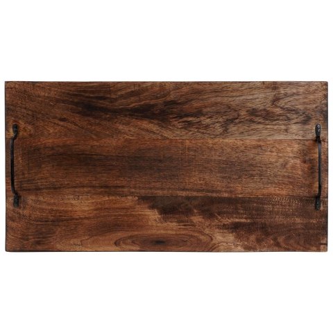 Taca do serwowania przekąsek drewniana z uchwytami duża 56x29.6cm VILDE 259024