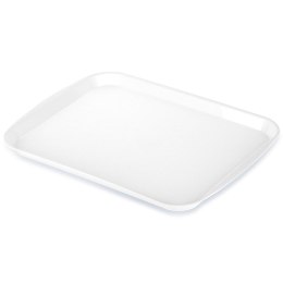 Taca do serwowania przekąsek potraw plastikowa biała 35.5x27cm ORION 153812