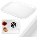 Taca do serwowania przekąsek potraw plastikowa biała 35.5x27cm ORION 153812