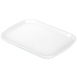 Taca do serwowania przekąsek potraw plastikowa biała 43.5x31.5cm ORION 153814