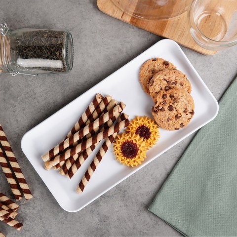 Taca do serwowania tacka biała prostokątna 29.5x15cm ORION 153810