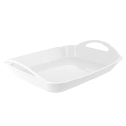 Taca do serwowania tacka biała z uchwytami 43.5x31.5x9cm ORION 153833