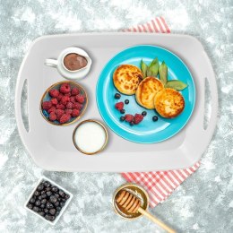 Taca do serwowania tacka biała z uchwytami 43.5x31.5x9cm ORION 153833