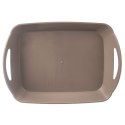 Taca do serwowania tacka szara z uchwytami 43.5x31.5x9cm ORION 153834