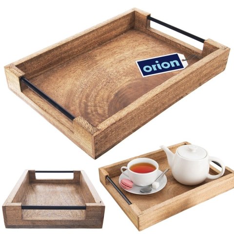 Taca drewniana do serwowania przekąsek MANGO 35.5x25.5x5.5cm ORION 153880