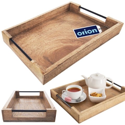 Taca drewniana do serwowania przekąsek MANGO 40.5x30.5x6cm ORION 153881