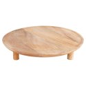 Taca drewniana do serwowania przekąsek na nóżkach 30.5cm VILDE 139621