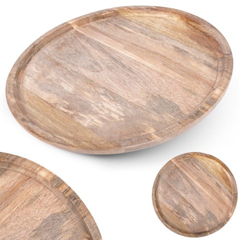 Taca drewniana do serwowania przekąsek okrągła 28cm VILDE 139390