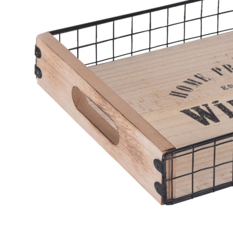 Taca drewniana do serwowania przekąsek z uchwytami 34x24.5cm ORION 153806