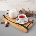 Taca drewniana do serwowania przekąsek z uchwytami RIVER 42x20x4.5cm ORION 153877