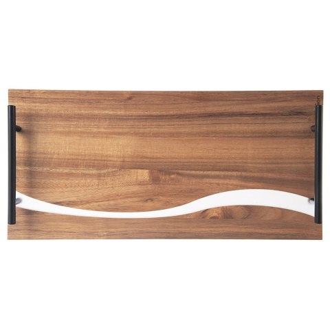 Taca drewniana do serwowania przekąsek z uchwytami RIVER 42x20x4.5cm ORION 153877