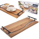 Taca drewniana do serwowania przekąsek z uchwytami RIVER 42x20x4.5cm ORION 153877