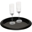 Taca kelnerska czarna tacka do serwowania potraw 35cm VILDE 259061