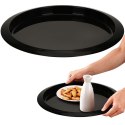 Taca kelnerska czarna tacka do serwowania potraw 35cm VILDE 259061