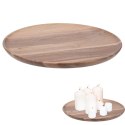 Taca tacka dekoracyjna drewniana okrągła 28cm VILDE 569244
