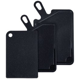 Zestaw desek do krojenia deski deska plastikowa czarna 3-ele VILDE 128027