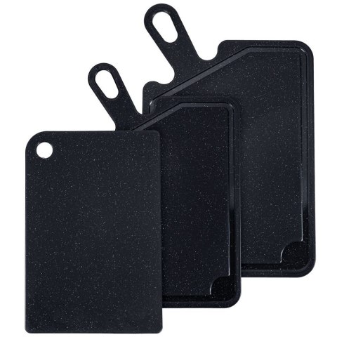 Zestaw desek do krojenia deski deska plastikowa czarna 3-ele VILDE 128027