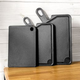 Zestaw desek do krojenia deski deska plastikowa czarna 3-ele VILDE 128027