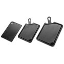 Zestaw desek do krojenia deski deska plastikowa czarna 3-ele VILDE 128027