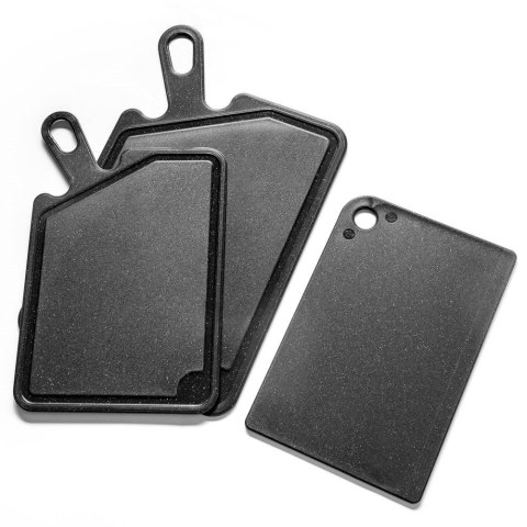 Zestaw desek do krojenia deski deska plastikowa czarna 3-ele VILDE 128027