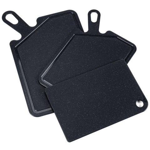 Zestaw desek do krojenia deski deska plastikowa czarna 3-ele VILDE 128027