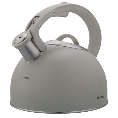 Czajnik stalowy na gaz 2.5L indukcja szary KLAUSBERG KB-7912