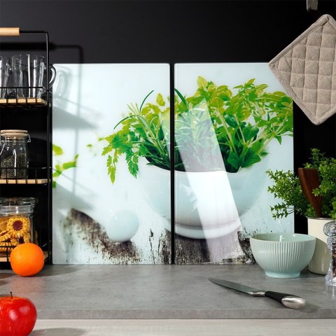 Deska do krojenia i osłona kuchenki szklana 60x52cm VILDE 259679