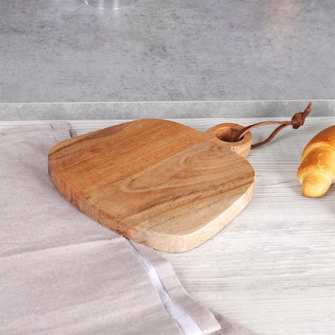 Deska do krojenia i serwowania drewniana 18x16cm HOME STYLING COLLECTION 259334