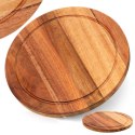 Deska do krojenia i serwowania drewniana 25cm EXCELLENT HOUSEWARE 259696