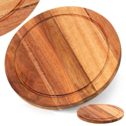 Deska do krojenia i serwowania drewniana 25cm EXCELLENT HOUSEWARE 259696
