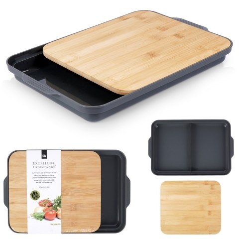Deska do krojenia kuchenna bambusowa 27x24cm EXCELLENT HOUSEWARE 259360